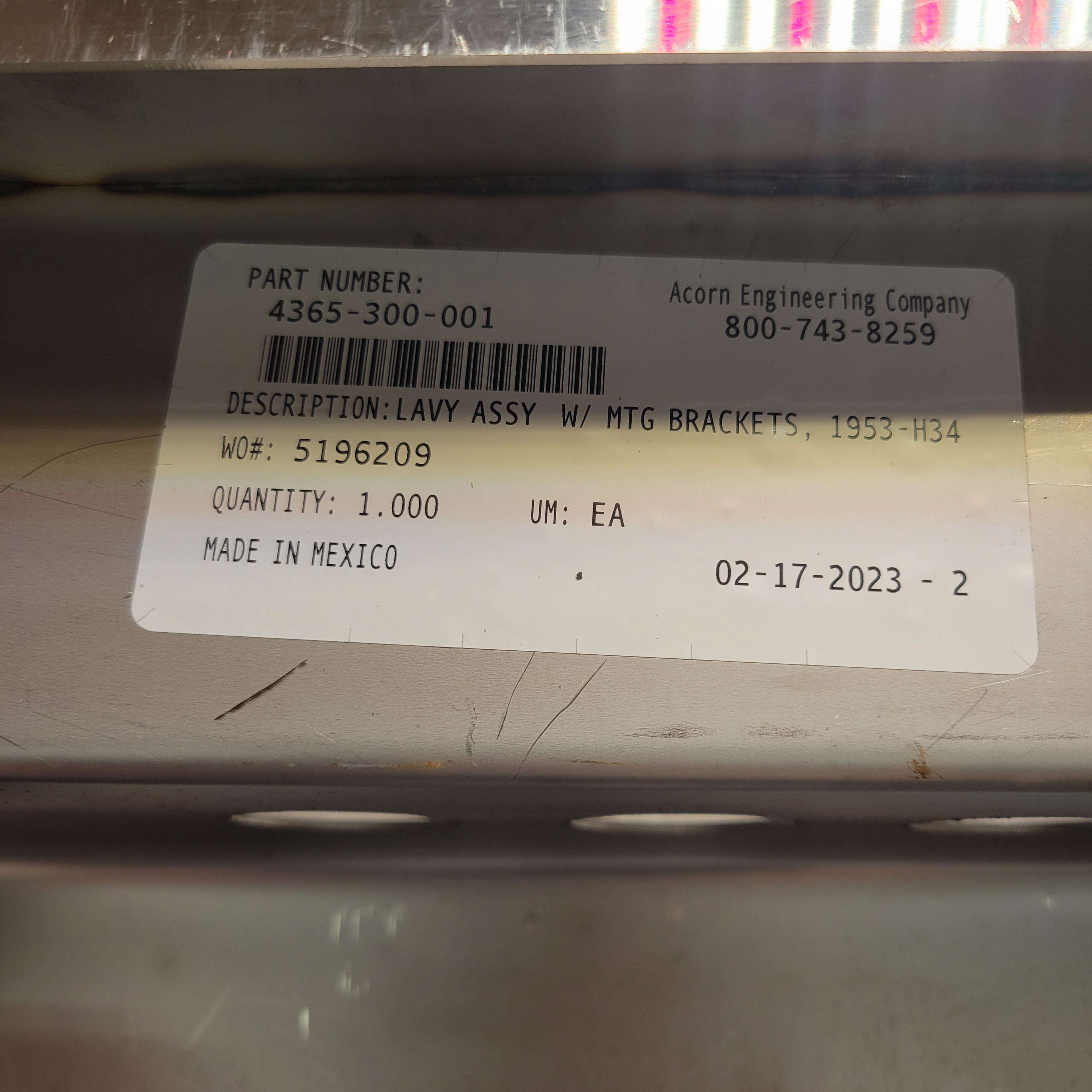 Acorn 1953-1-09-H34-GT Front Mount 18" X 22" Stainless Steel Lavatory (8129060274414)